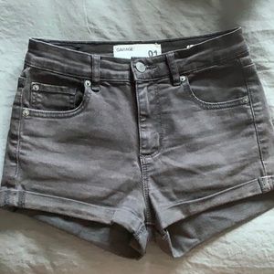 Black jean shorts from Garage. Size 1
